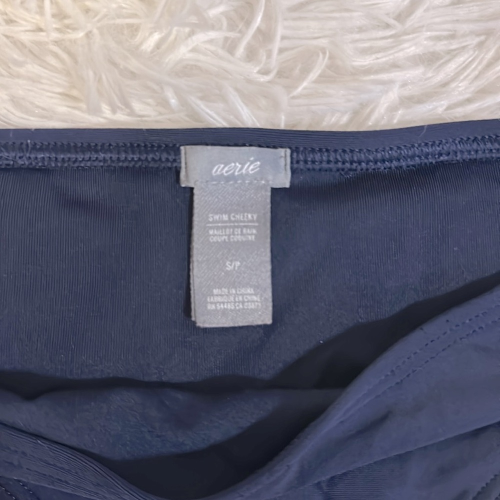 Aerie Cheeky Navy Blue Swim Bottoms‎ - Picture 2 of 2